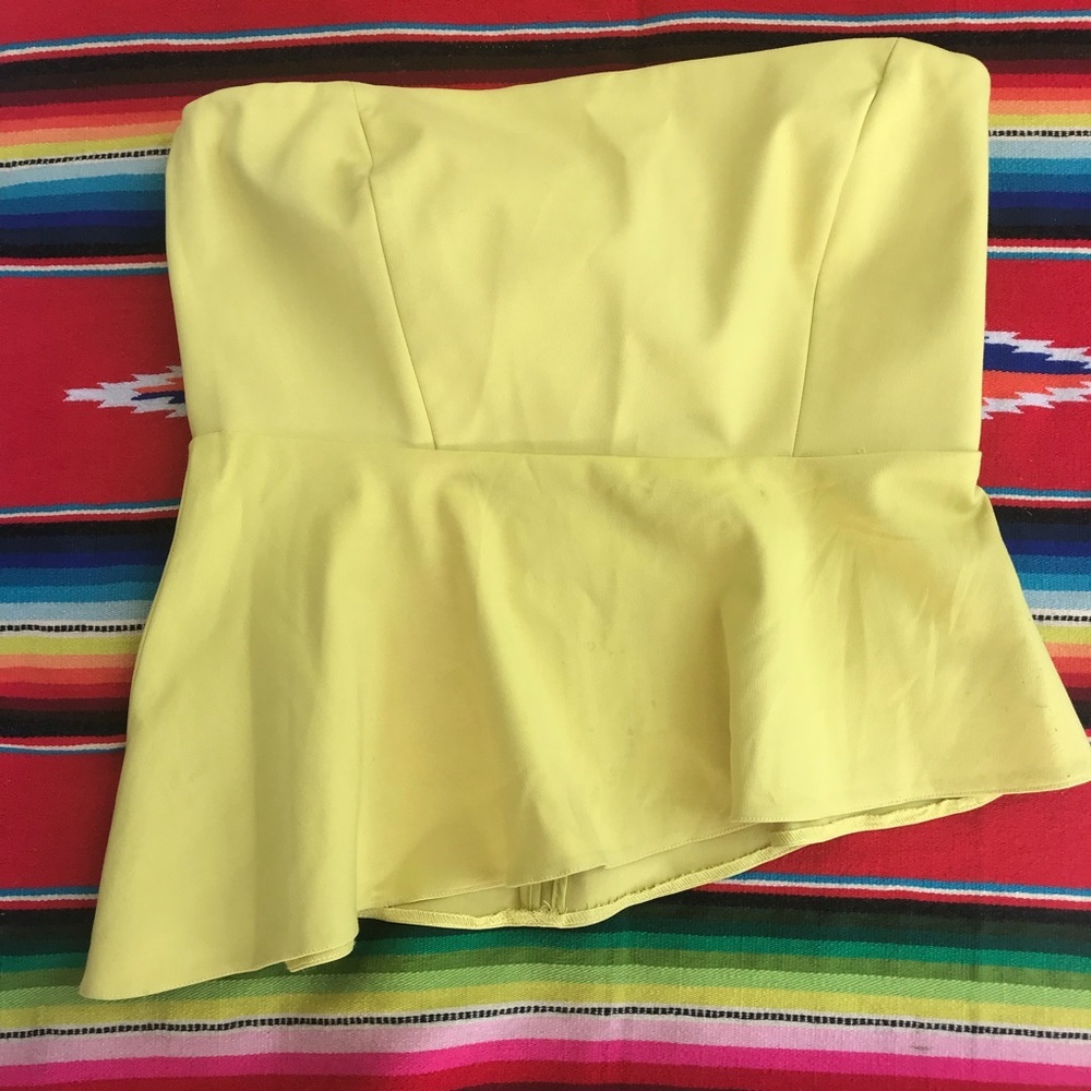 Zara Strapless Sleeveless Top